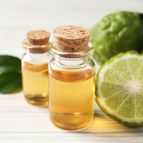 Bottle of fruit essence flavour blend with subtle citrus ingredients.